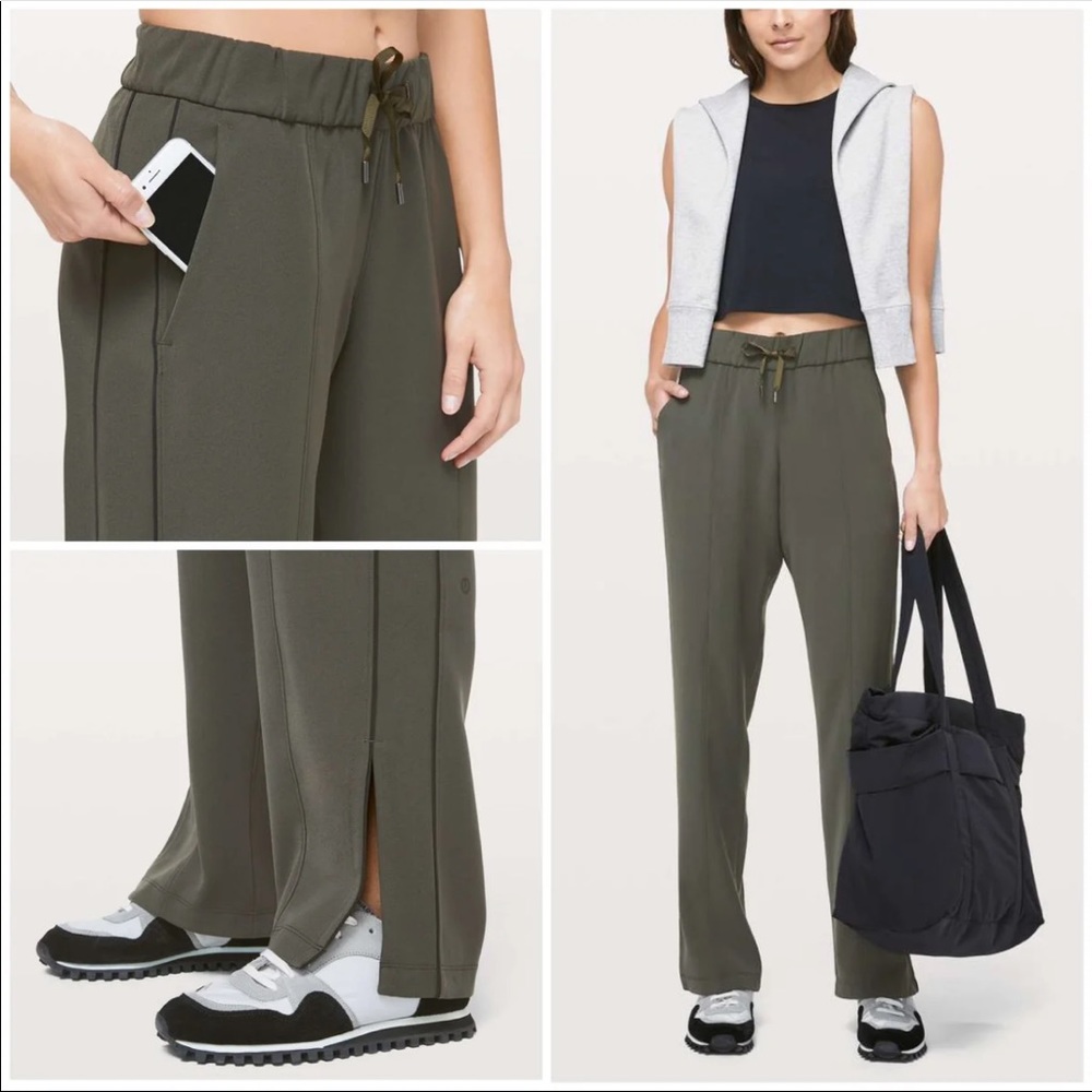 Lululemon On the Right Track Pant Dark Olive